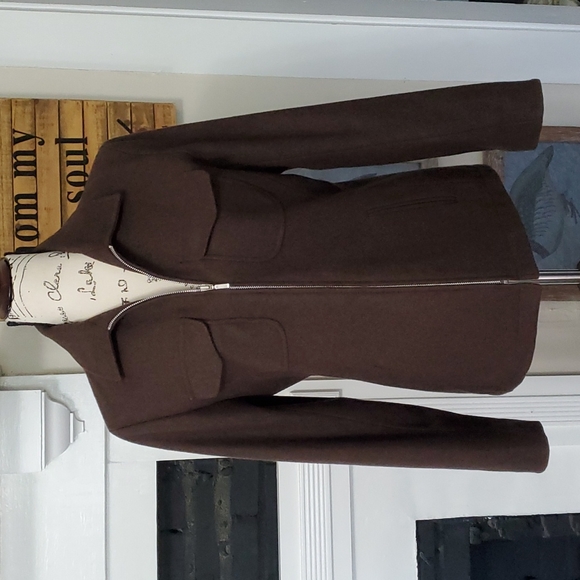 J.Crew brown wool jacket - Picture 1 of 8